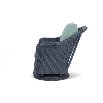 Lloyd Flanders™ Weekend Retreat Swivel Glider Lounge Chair - Denim Blue, Unearth Dew
