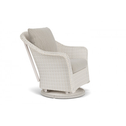 Lloyd Flanders™ Weekend Retreat Swivel Glider Lounge Chair - Antique White, Callen Celadon