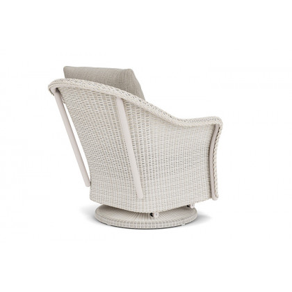 Lloyd Flanders™ Weekend Retreat Swivel Glider Lounge Chair - Antique White, Callen Celadon