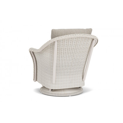 Lloyd Flanders™ Weekend Retreat Swivel Glider Lounge Chair - Antique White, Callen Celadon