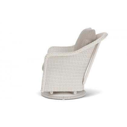 Lloyd Flanders™ Weekend Retreat Swivel Glider Lounge Chair - Antique White, Callen Celadon