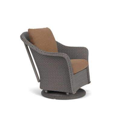 Lloyd Flanders™ Weekend Retreat Swivel Glider Lounge Chair - Pewter, Canvas Natural