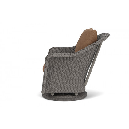 Lloyd Flanders™ Weekend Retreat Swivel Glider Lounge Chair - Pewter, Canvas Natural