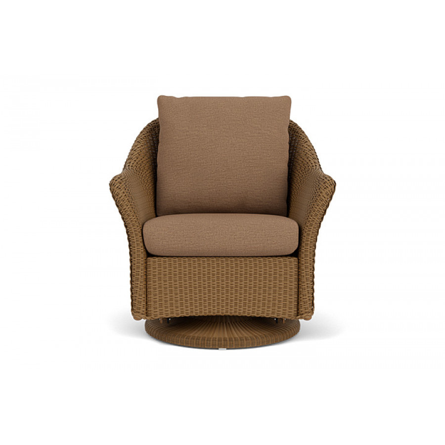 Lloyd Flanders™ Weekend Retreat Swivel Glider Lounge Chair - Hickory, Canvas Natural