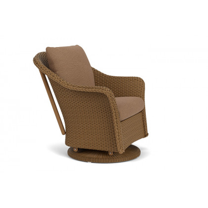 Lloyd Flanders™ Weekend Retreat Swivel Glider Lounge Chair - Hickory, Canvas Natural