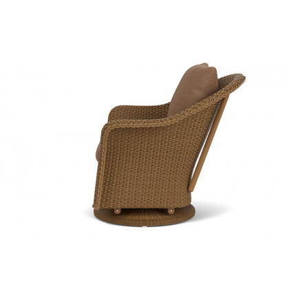 Lloyd Flanders™ Weekend Retreat Swivel Glider Lounge Chair - Hickory, Canvas Natural