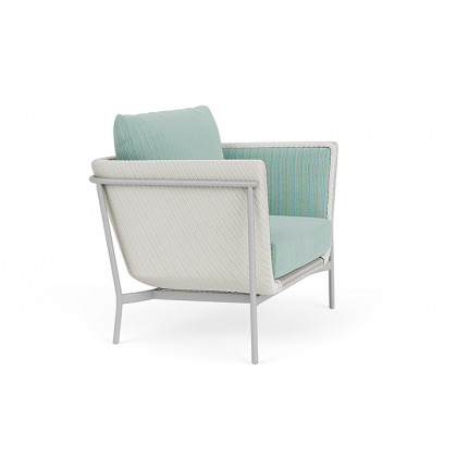 Lloyd Flanders™ Solstice Lounge Chair - Matte White, Metallic Silver