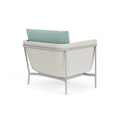 Lloyd Flanders™ Solstice Lounge Chair - Matte White, Metallic Silver
