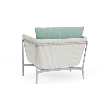 Lloyd Flanders™ Solstice Lounge Chair - Matte White, Metallic Silver