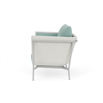 Lloyd Flanders™ Solstice Lounge Chair - Matte White, Metallic Silver