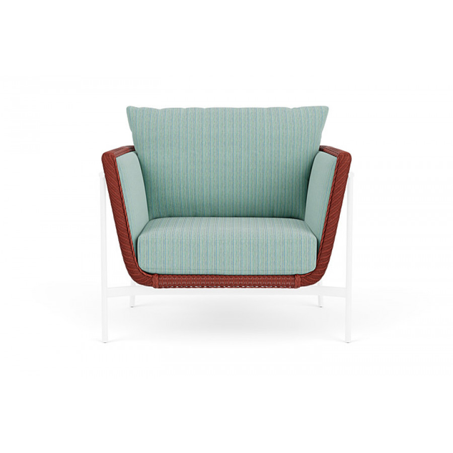 Lloyd Flanders™ Solstice Lounge Chair - Terracotta, White