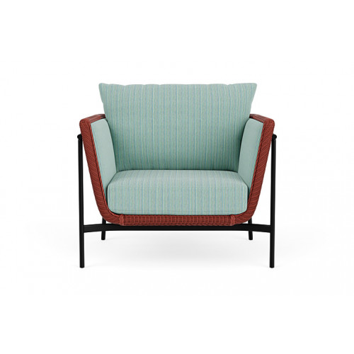 Lloyd Flanders™ Solstice Lounge Chair - Terracotta, Ebony