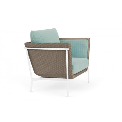 Lloyd Flanders™ Solstice Lounge Chair - French Beige, Matte White