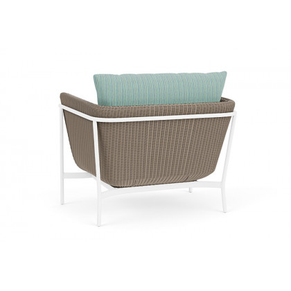 Lloyd Flanders™ Solstice Lounge Chair - French Beige, Matte White