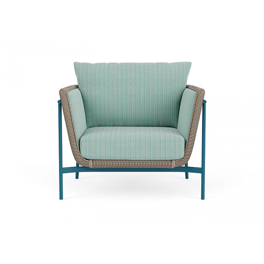 Lloyd Flanders™ Solstice Lounge Chair - French Beige, Peacock