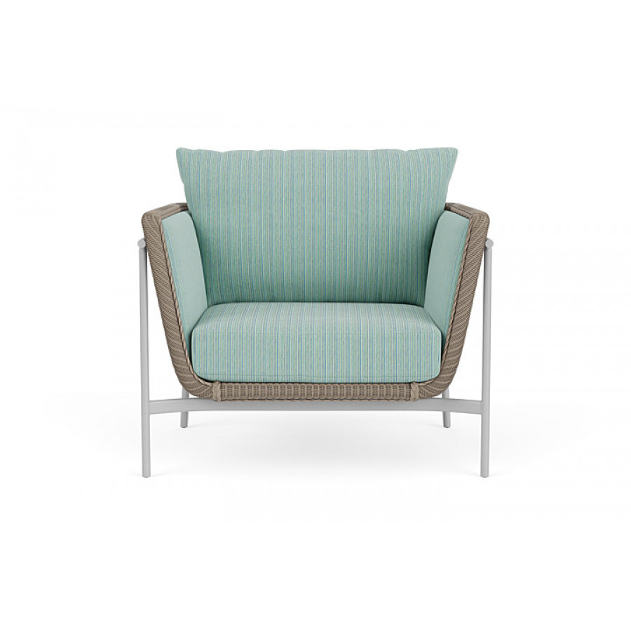 Lloyd Flanders™ Solstice Lounge Chair - French Beige, Metallic Silver