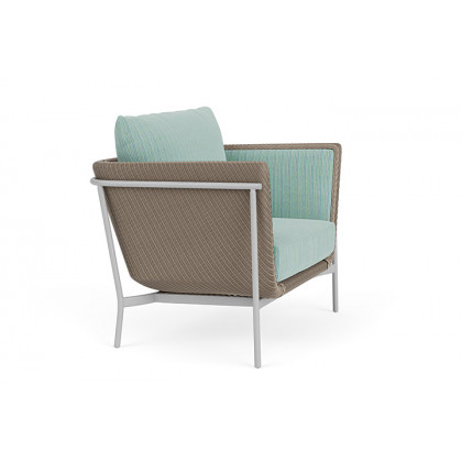 Lloyd Flanders™ Solstice Lounge Chair - French Beige, Metallic Silver