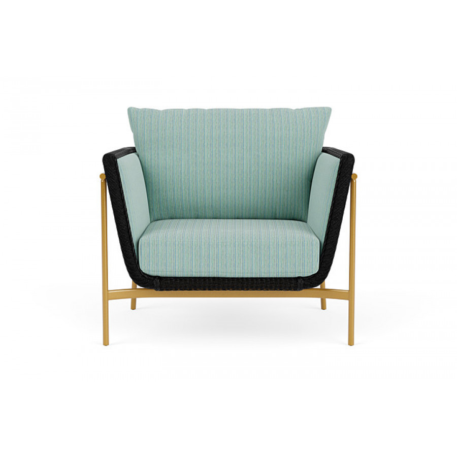 Lloyd Flanders™ Solstice Lounge Chair - Ebony, Metallic Gold
