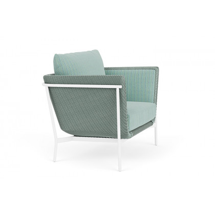 Lloyd Flanders™ Solstice Lounge Chair - Sea Glass, Matte White