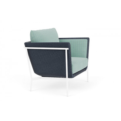 Lloyd Flanders™ Solstice Lounge Chair - Denim Blue, White