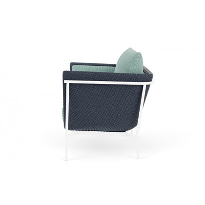 Lloyd Flanders™ Solstice Lounge Chair - Denim Blue, White
