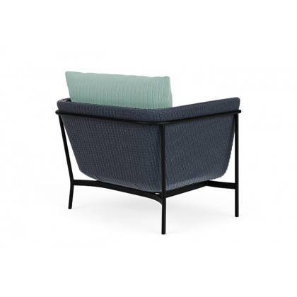 Lloyd Flanders™ Solstice Lounge Chair - Denim Blue, Ebony