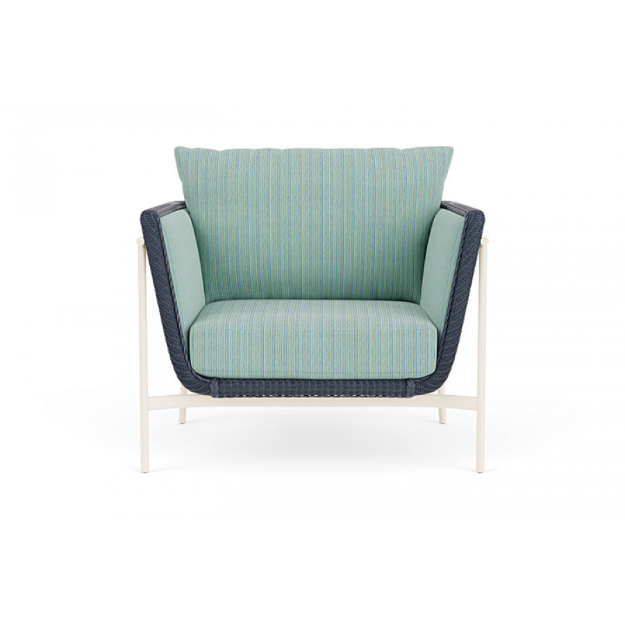 Lloyd Flanders™ Solstice Lounge Chair - Denim Blue, Ivory