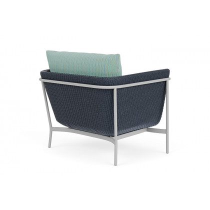 Lloyd Flanders™ Solstice Lounge Chair - Denim Blue, Metallic Silver