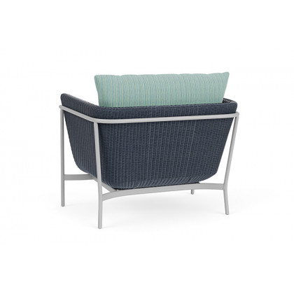 Lloyd Flanders™ Solstice Lounge Chair - Denim Blue, Metallic Silver