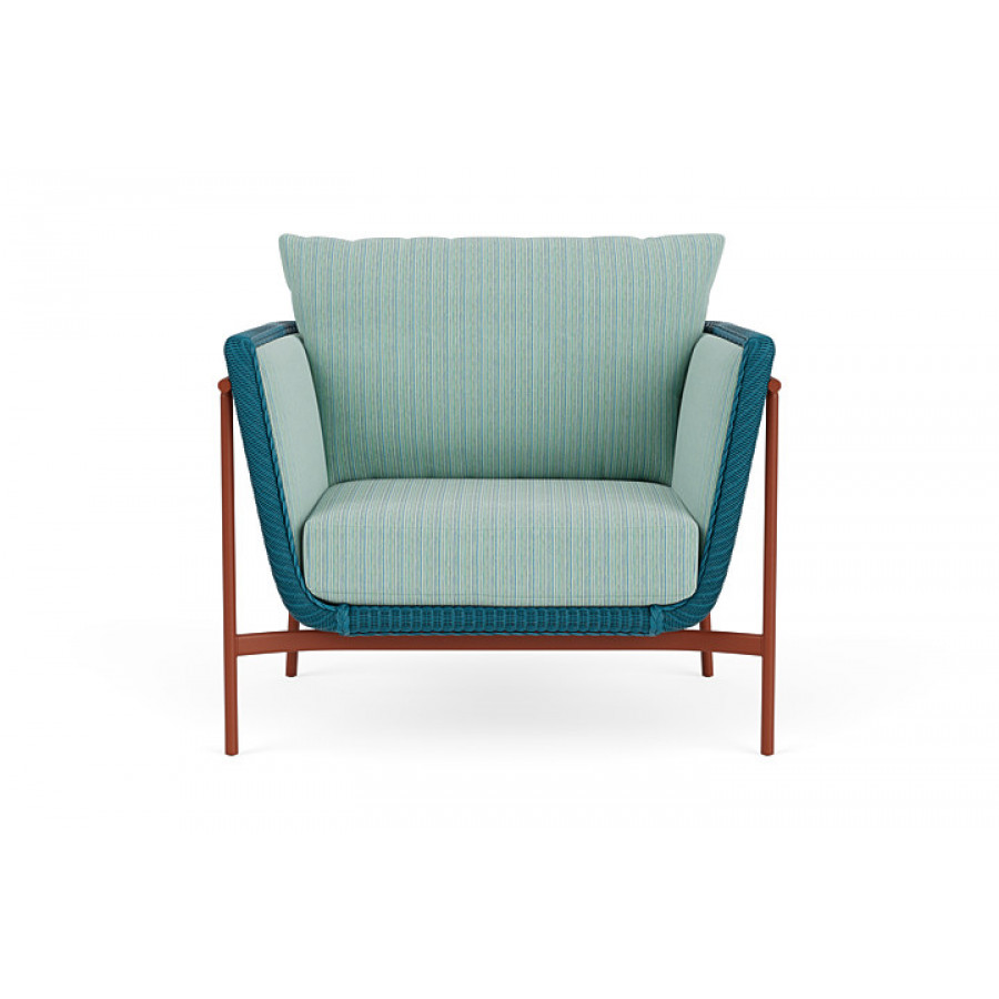 Lloyd Flanders™ Solstice Lounge Chair - Peacock, Terracotta