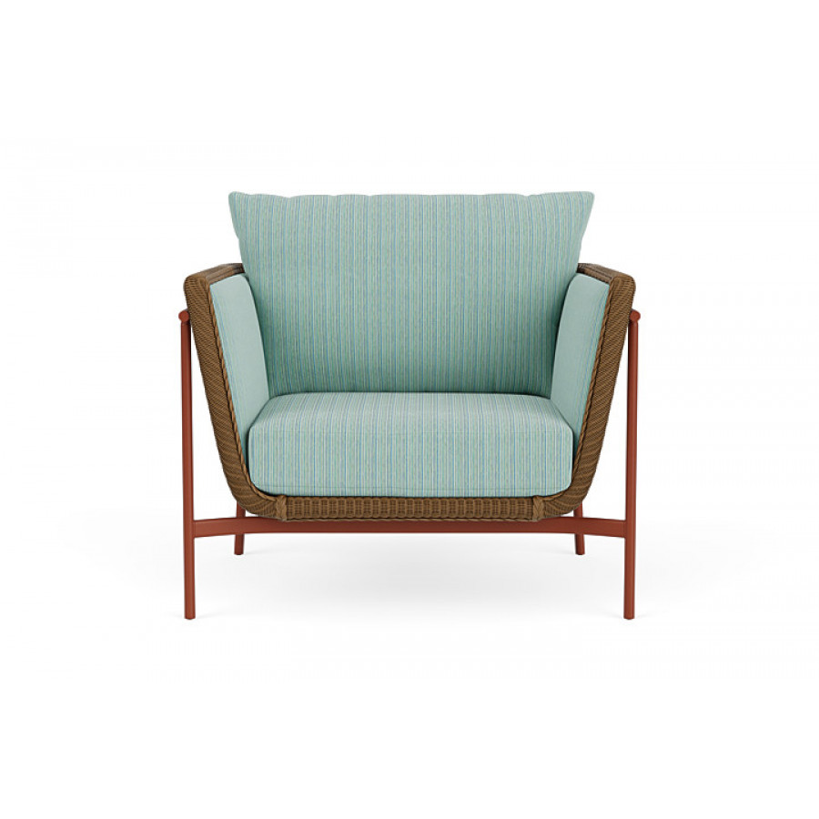 Lloyd Flanders™ Solstice Lounge Chair - Hickory, Terracotta