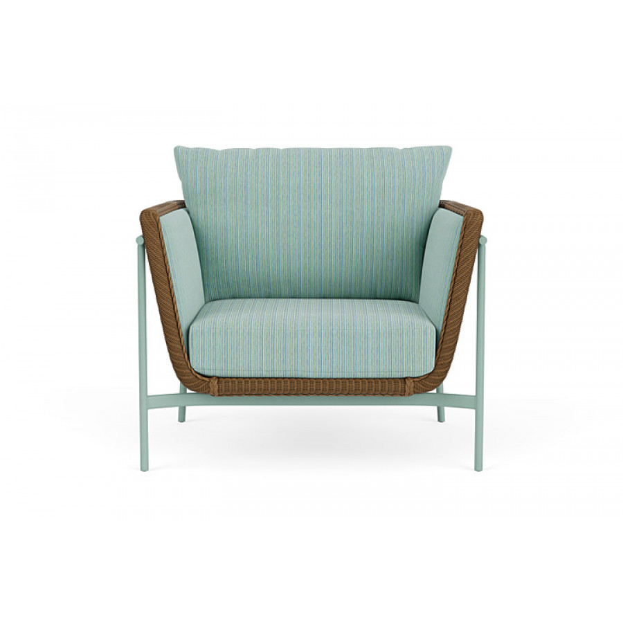 Lloyd Flanders™ Solstice Lounge Chair - Hickory, Sea Glass