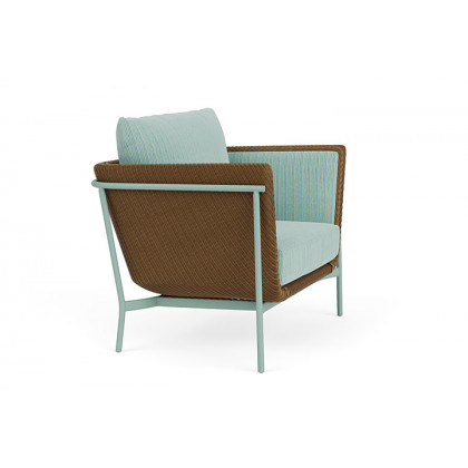 Lloyd Flanders™ Solstice Lounge Chair - Hickory, Sea Glass