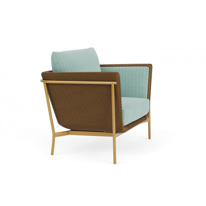 Lloyd Flanders™ Solstice Lounge Chair - Hickory, Metallic Gold