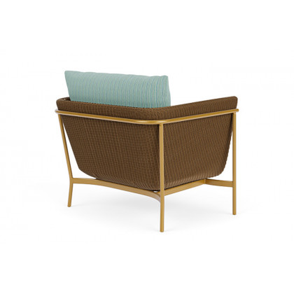 Lloyd Flanders™ Solstice Lounge Chair - Hickory, Metallic Gold