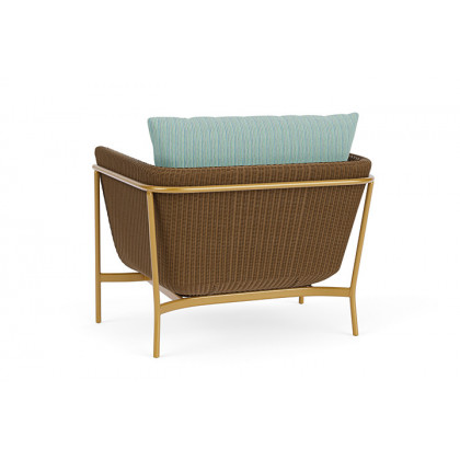 Lloyd Flanders™ Solstice Lounge Chair - Hickory, Metallic Gold