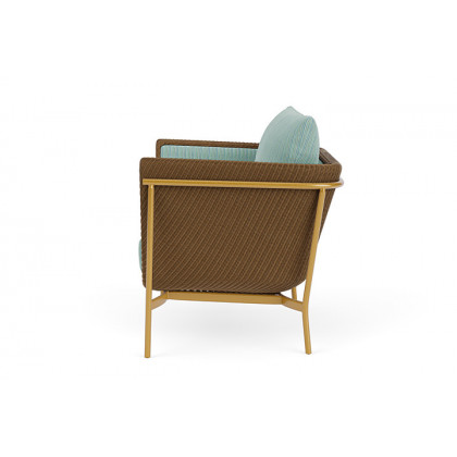 Lloyd Flanders™ Solstice Lounge Chair - Hickory, Metallic Gold