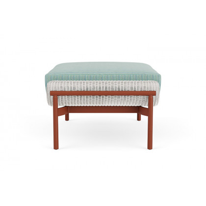 Lloyd Flanders™ Solstice Ottoman  - White, Terracotta