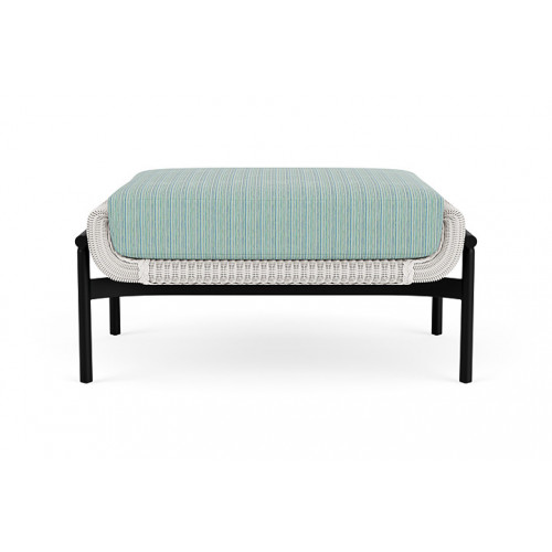 Lloyd Flanders™ Solstice Ottoman  - White, Ebony