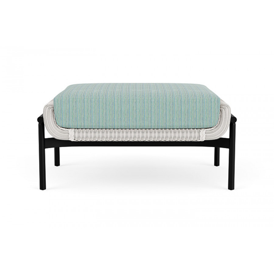 Lloyd Flanders™ Solstice Ottoman  - White, Ebony