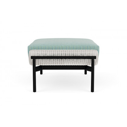 Lloyd Flanders™ Solstice Ottoman  - White, Ebony