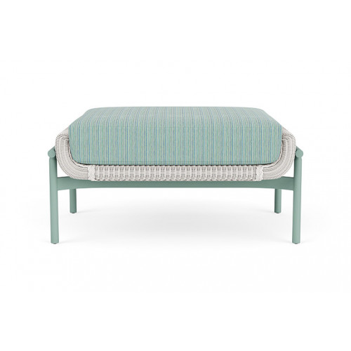Lloyd Flanders™ Solstice Ottoman  - White, Sea Glass