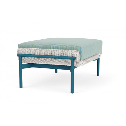 Lloyd Flanders™ Solstice Ottoman  - White, Peacock