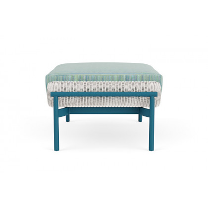 Lloyd Flanders™ Solstice Ottoman  - White, Peacock