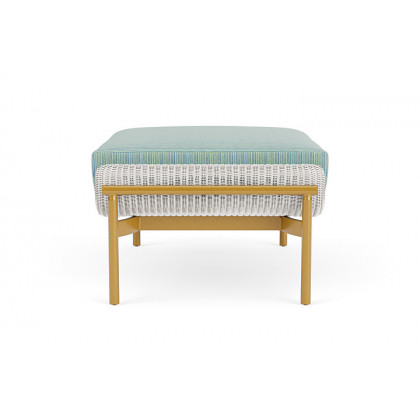 Lloyd Flanders™ Solstice Ottoman  - White, Metallic Gold