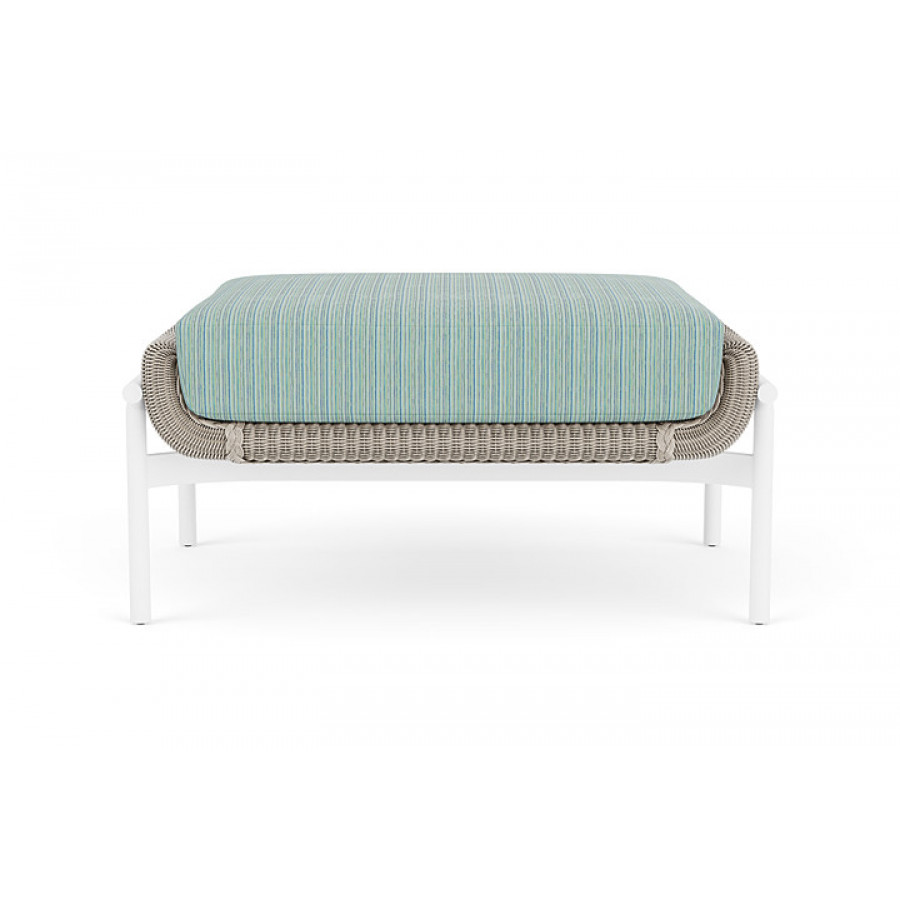 Lloyd Flanders™ Solstice Ottoman  - Linen, Matte White
