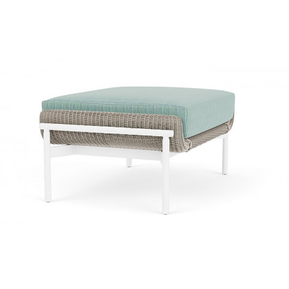 Lloyd Flanders™ Solstice Ottoman  - Linen, Matte White
