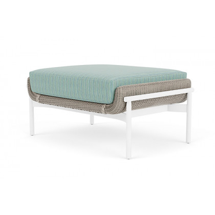 Lloyd Flanders™ Solstice Ottoman  - Linen, Matte White