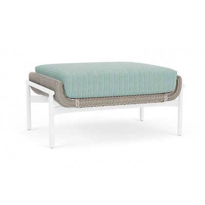 Lloyd Flanders™ Solstice Ottoman  - Linen, Matte White
