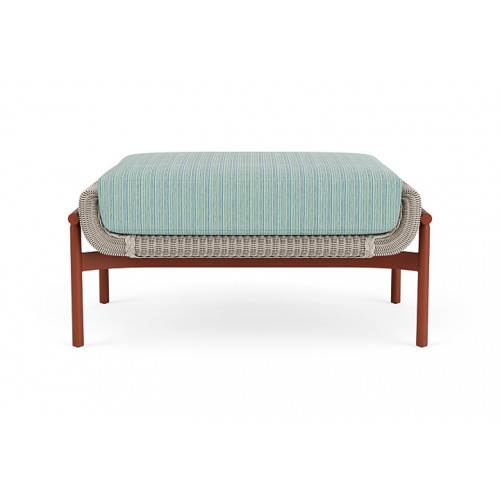 Lloyd Flanders™ Solstice Ottoman  - Linen, Terracotta